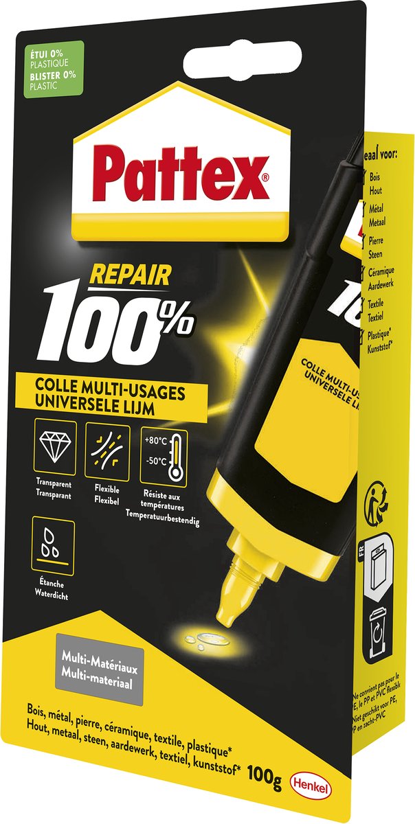 Load image into Gallery viewer, Pattex 1049299 - 100% 100g | 6 stuks