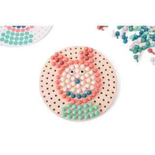 Load image into Gallery viewer, Bs toys insteek mozaïekspel - mozaïek van hout - mozaïekpuzzel - educatief speelgoed - fsc hout - leerspel - geschikt vanaf 4 jaar