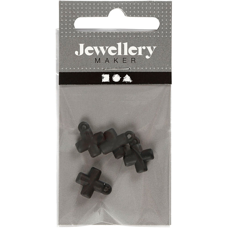 Afbeelding laden in galerijviewer, Https: www.cchobby.nl kruis-afm-10x10-mm-gatgrootte-1-5-mm-zwart-4-stuk-1-doos