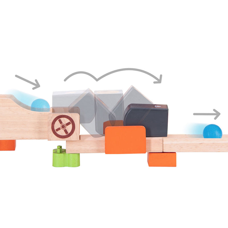 Load image into Gallery viewer, Wonderworld houten knikkerbaan flip-up track