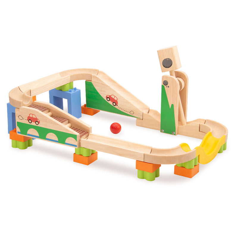 Load image into Gallery viewer, Wonderworld Houten Knikkerbaan Boost-Up Track