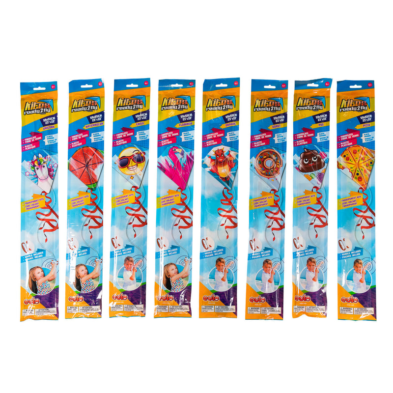 Load image into Gallery viewer, Kites ready 2 fly - thema vliegers ruit display, 24st.