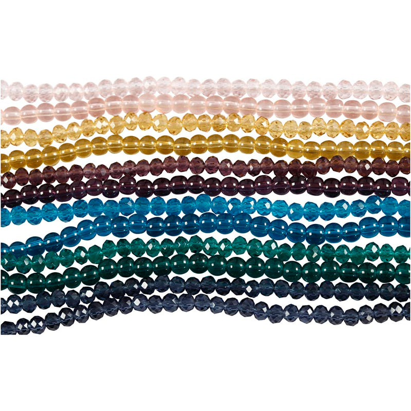 Afbeelding laden in galerijviewer, Https: www.cchobby.nl glas-en-facet-kralen-d-4-mm-gatgrootte-1-mm-12x45-stuk-1-doos