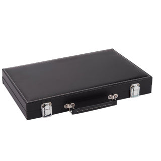 Load image into Gallery viewer, Spel backgammon in koffer zwart