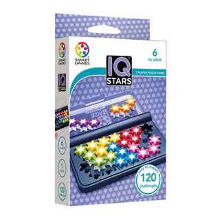 Load image into Gallery viewer, Smartgames iq stars - logisch denkspel reispuzzel - 120 opdrachten met gekleurde sterren - educatief solospel - vanaf 6 jaar