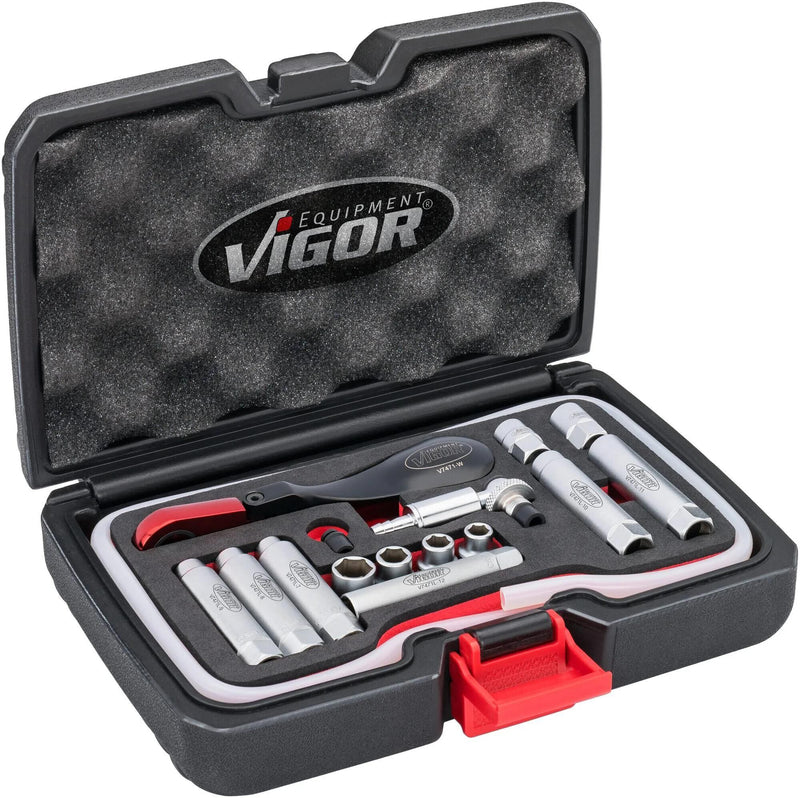 Load image into Gallery viewer, Vigor bremsenentlüftungssatz v7471 17 brake bleeding set 17-tlg.