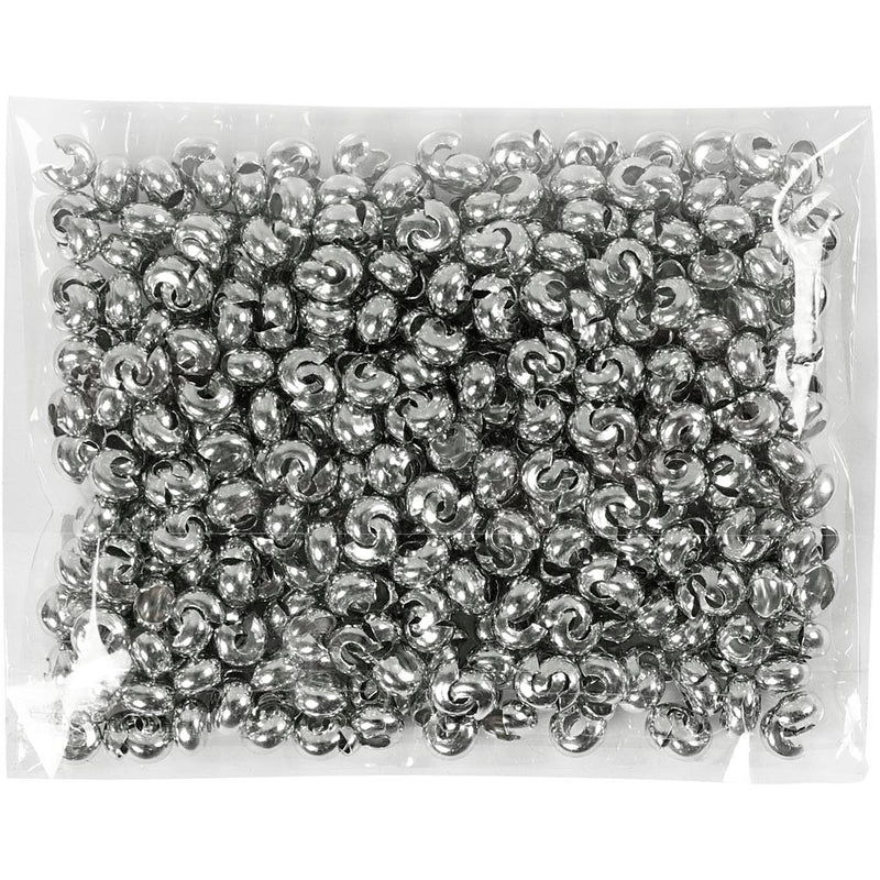 Afbeelding laden in galerijviewer, Https: www.cchobby.nl metalen-hoes-d-5-mm-verzilverd-500-stuk-1-doos