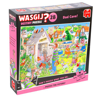 Load image into Gallery viewer, Jumbo wasgij destiny 28 legpuzzel - de mancave van pa, 1000st.