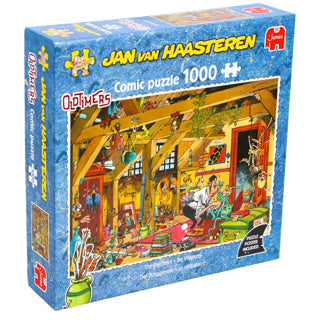 Load image into Gallery viewer, Jumbo jan van haasteren legpuzzel - oldtimers de vrijgezel, 1000st.