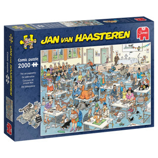 Load image into Gallery viewer, Jumbo jan van haasteren legpuzzel - de kattenshow, 2000st.