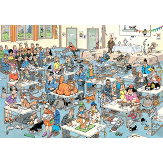 Load image into Gallery viewer, Jumbo jan van haasteren legpuzzel - de kattenshow, 2000st.