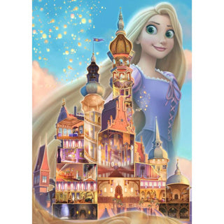 Load image into Gallery viewer, Ravensburger puzzel disney castles rapunzel - 1000 stukjes legpuzzel.