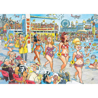 Load image into Gallery viewer, Merkloos sans marque wasgij - puzzel - retro topmodellen - 1000 stukjes