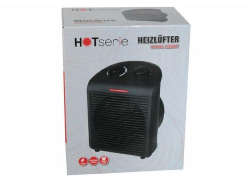 Load image into Gallery viewer, Abi ventilatorkachel 2000w zwart 2 standen