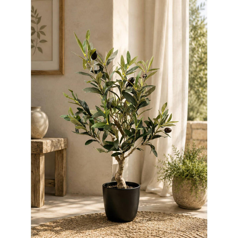Load image into Gallery viewer, Deco olijfboom 60cm in kunststof pot