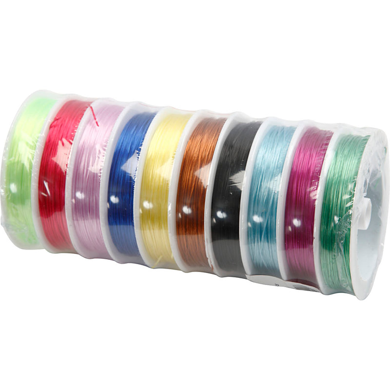 Afbeelding laden in galerijviewer, Https: www.cchobby.nl elastisch-koord-dikte-1-mm-diverse-kleuren-250-m-10x25-m-1-doos