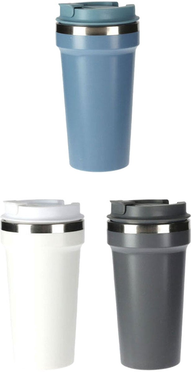Load image into Gallery viewer, Koopman drinkbeker kleur 500ml - rvs binnenkant - kunststof buitenkant.