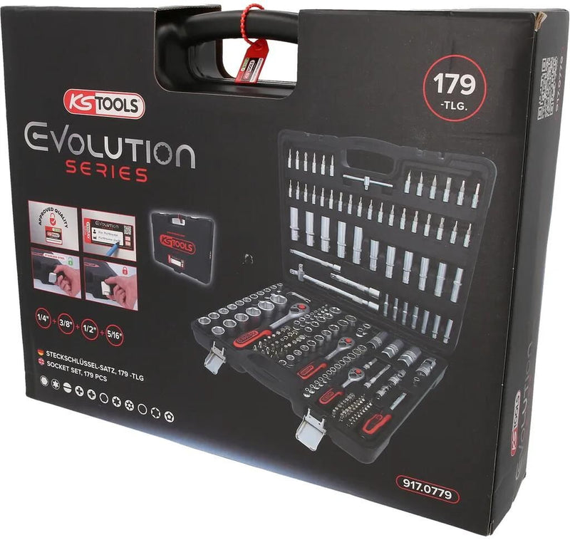 Load image into Gallery viewer, Ks tools steckschlüsselsatz evolution socket wrench set 179tlg.