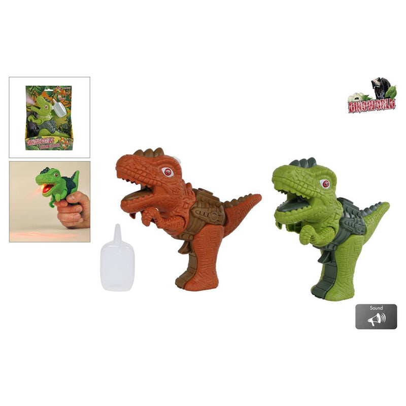 Afbeelding laden in galerijviewer, Dinoworld dinosaurus met stoom licht + geluid 17cm