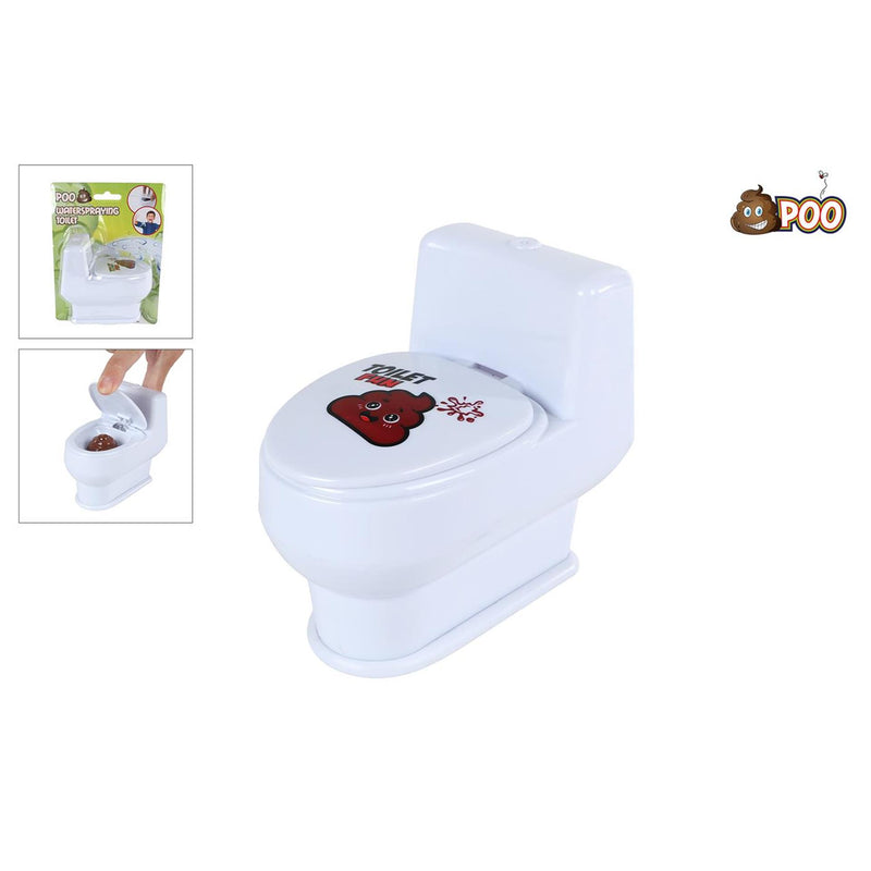 Afbeelding laden in galerijviewer, Poo toilet met drol waterspuitend 10cm