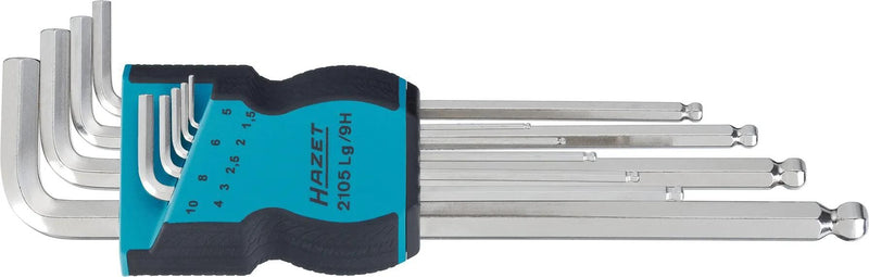 Afbeelding laden in galerijviewer, Hazet winkelstiftschlüsselsatz set of l-handle tools bal