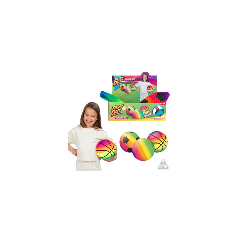 Afbeelding laden in galerijviewer, Toi-toys play out regenboog bal 20cm 3 assorti