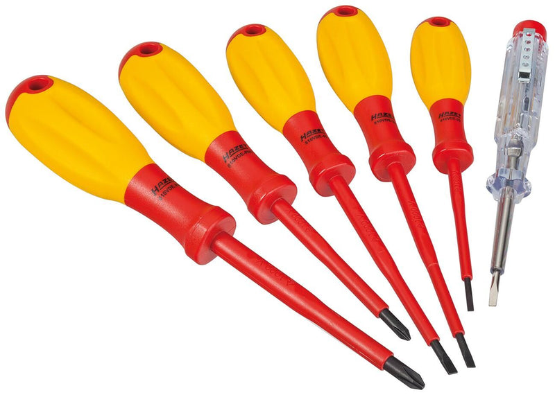 Afbeelding laden in galerijviewer, Hazet schroevendraaier set vde electrician schraubendr.s 6tlg.
