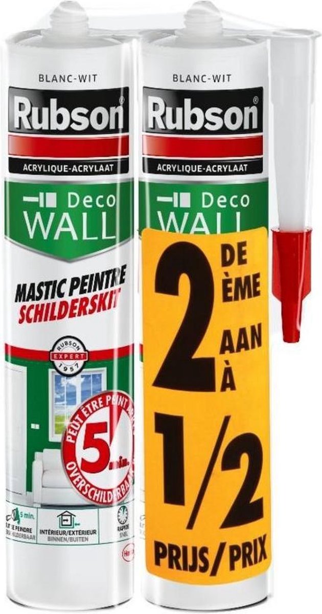 Load image into Gallery viewer, Rubson schilderskit 280 ml bouwkit duo | sneldrogend in 5 minuten | voor snel en efficiã«nt schilderwerk | sterke en duurzame afdichting.