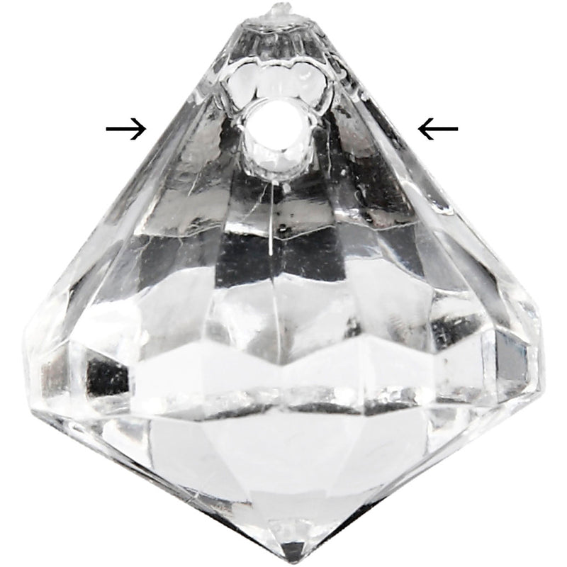 Afbeelding laden in galerijviewer, Https: www.cchobby.nl acryl-kralen-afm-17x16-mm-gatgrootte-1-2-mm-transparant-glans-43-stuk-1-doos