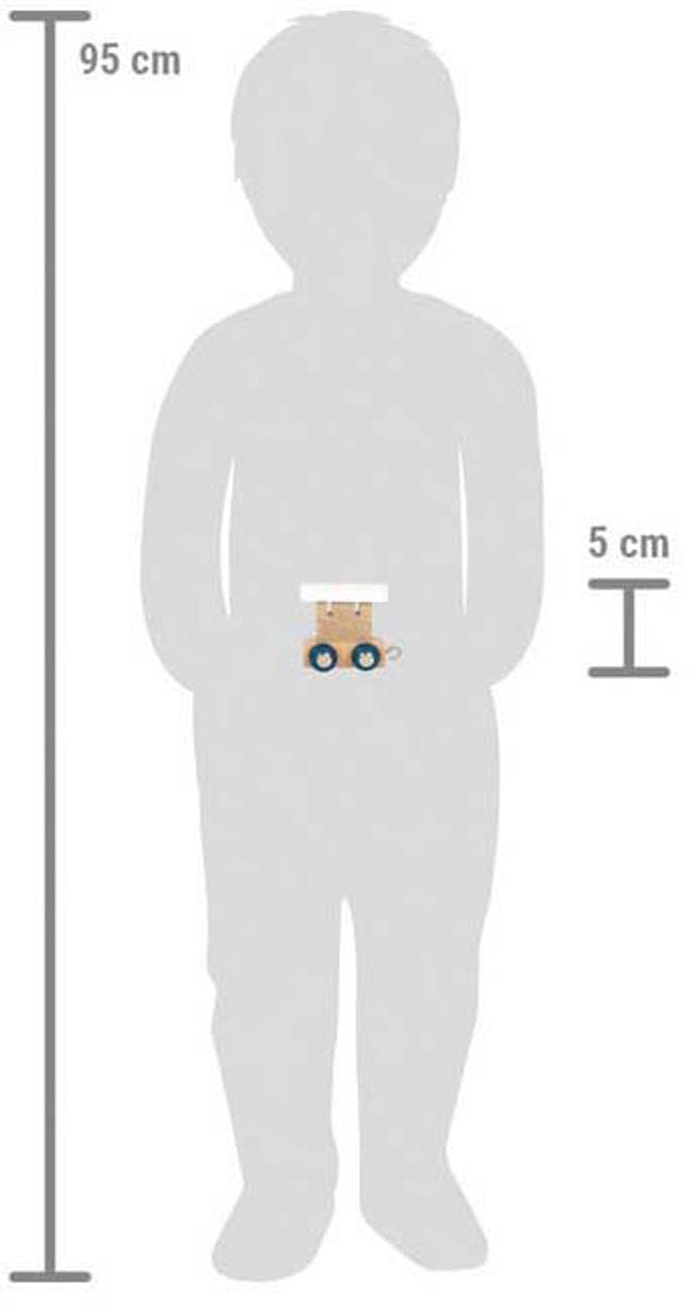 Load image into Gallery viewer, Small foot - houten lettertrein polar - wagon wit - 12 stuks