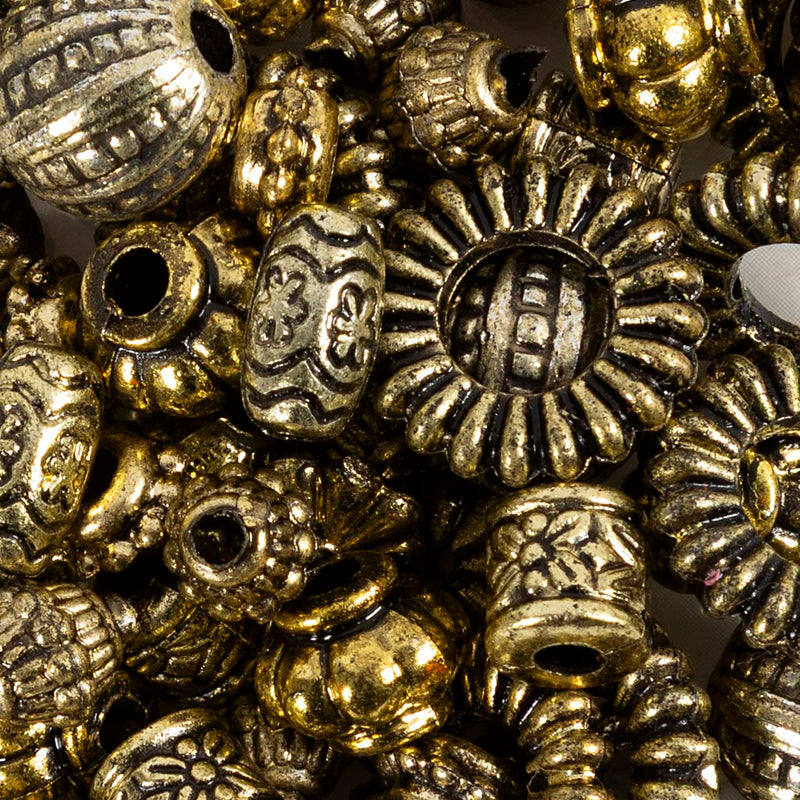 Afbeelding laden in galerijviewer, Https: www.cchobby.nl kralen-mix-d-3-20-mm-gatgrootte-1-5-3-mm-verschillende-ontwerpen-metallic-kleuren-50-gr-1-doos