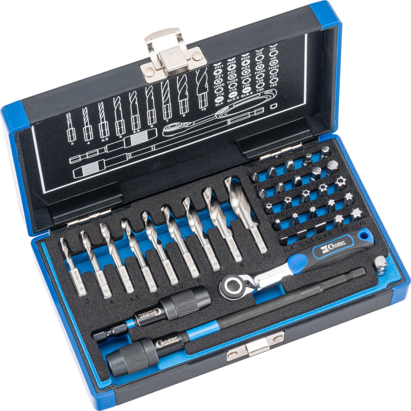 Load image into Gallery viewer, Condor speciaalboren set 39600 spiral drill bits hss-g 38tlg.