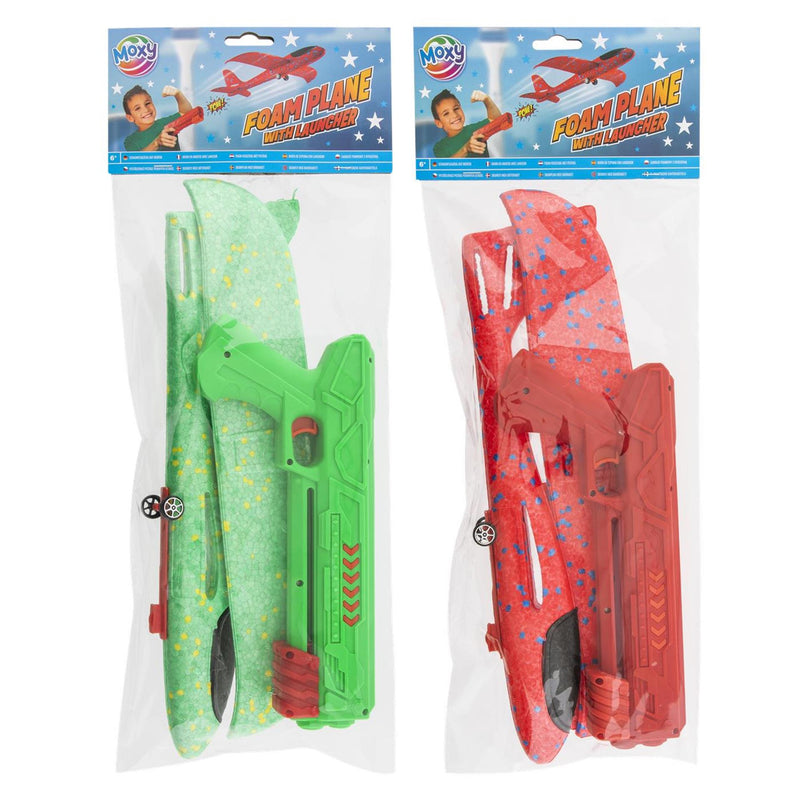 Load image into Gallery viewer, Moxy foam vliegtuig 35cm met lanceerder