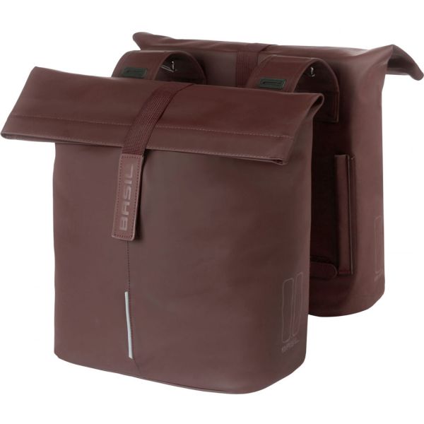 Load image into Gallery viewer, Basil Tas City Dubbel Vegan Leather | Roasted Brown