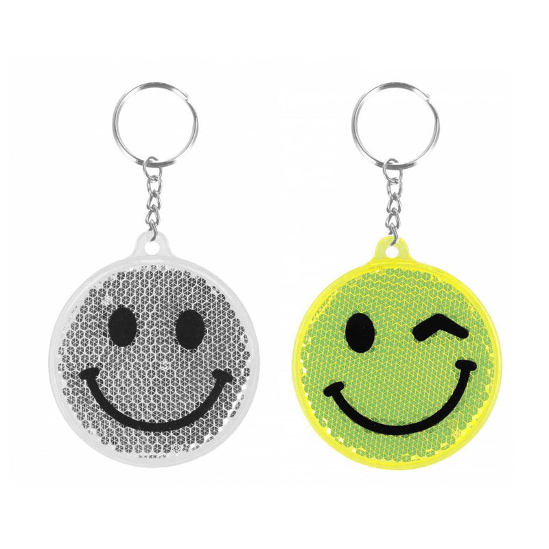 Load image into Gallery viewer, Reflecterende sleutelhanger emoticon, 12st.