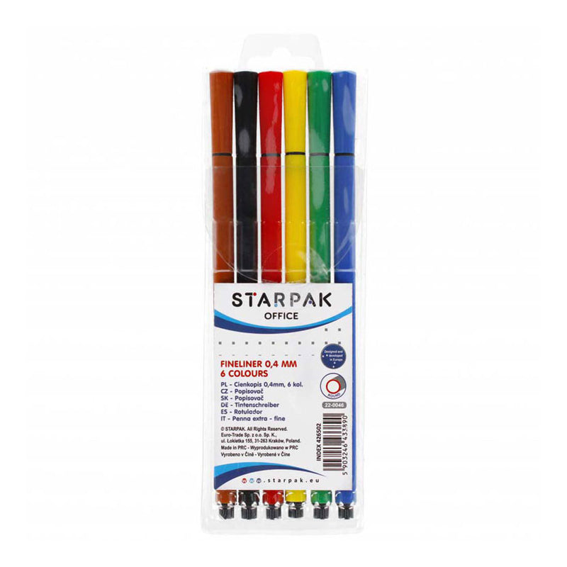 Afbeelding laden in galerijviewer, Fineliner rond 0,4mm, 6st.