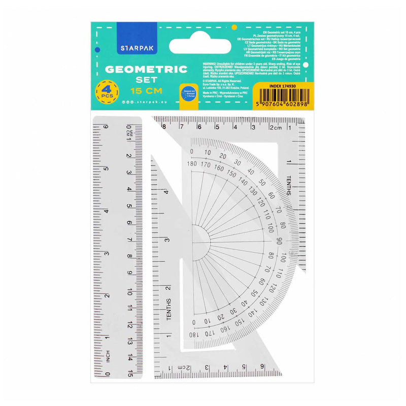Afbeelding laden in galerijviewer, Geometrie set 15cm, 4dlg.