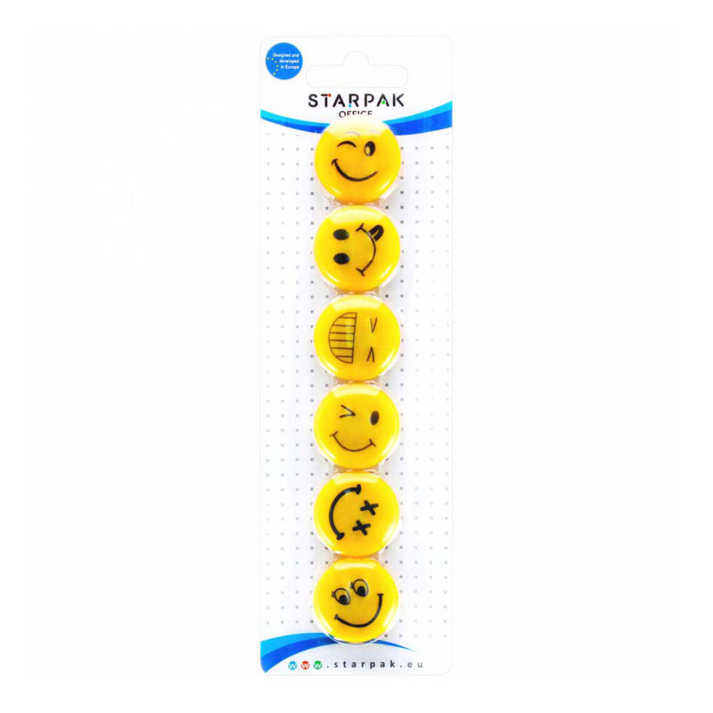 Afbeelding laden in galerijviewer, Magneet mix emoticons 30mm, 6st.