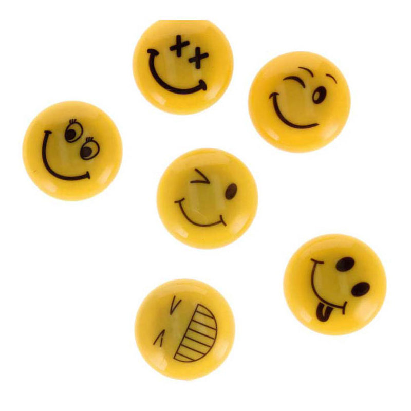 Afbeelding laden in galerijviewer, Magneet mix emoticons 30mm, 6st.
