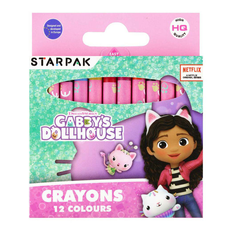 Afbeelding laden in galerijviewer, Waskrijt gabby's poppenhuis, 12 kleuren