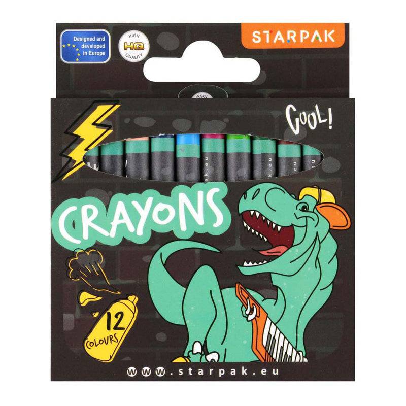 Afbeelding laden in galerijviewer, Waskrijt skate dino, 12st.