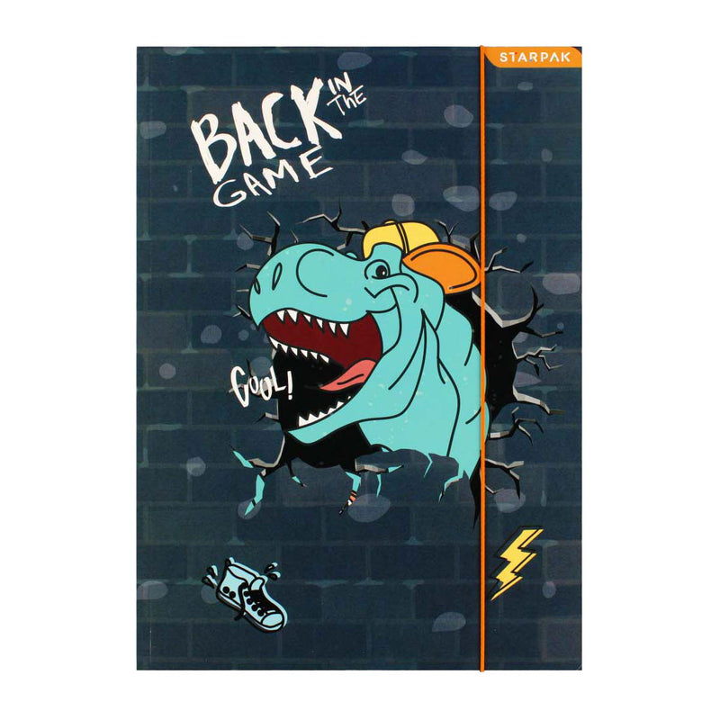 Afbeelding laden in galerijviewer, Map met elastiek a4 skate dino
