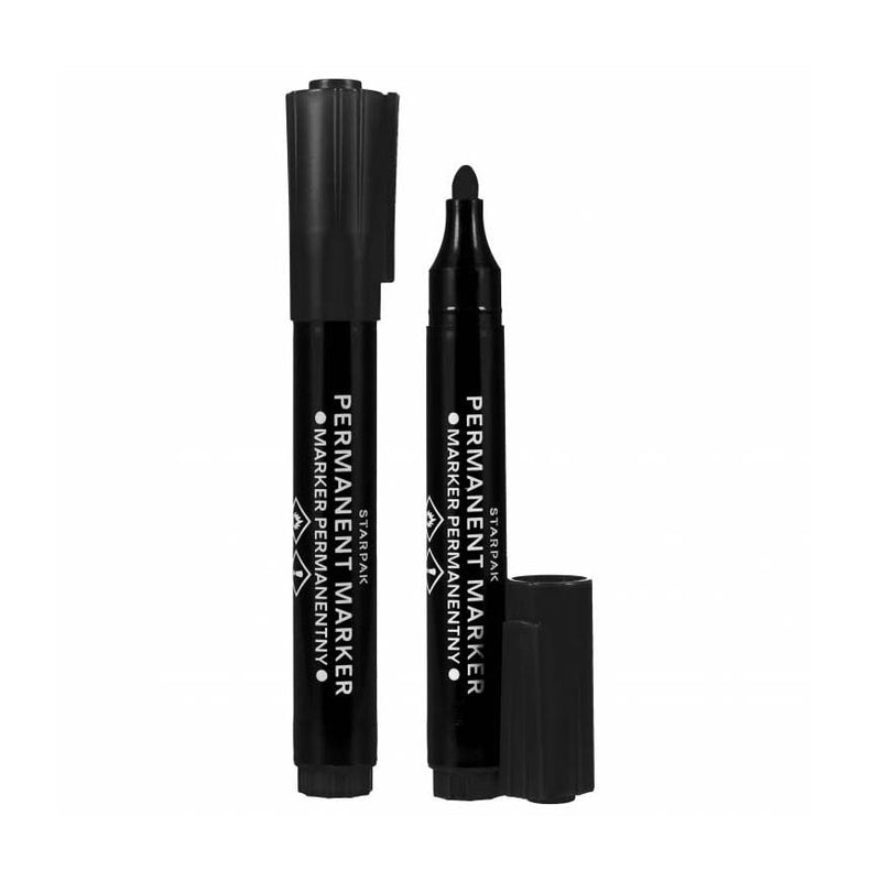 Load image into Gallery viewer, Permanent stift rond zwart, 12st.