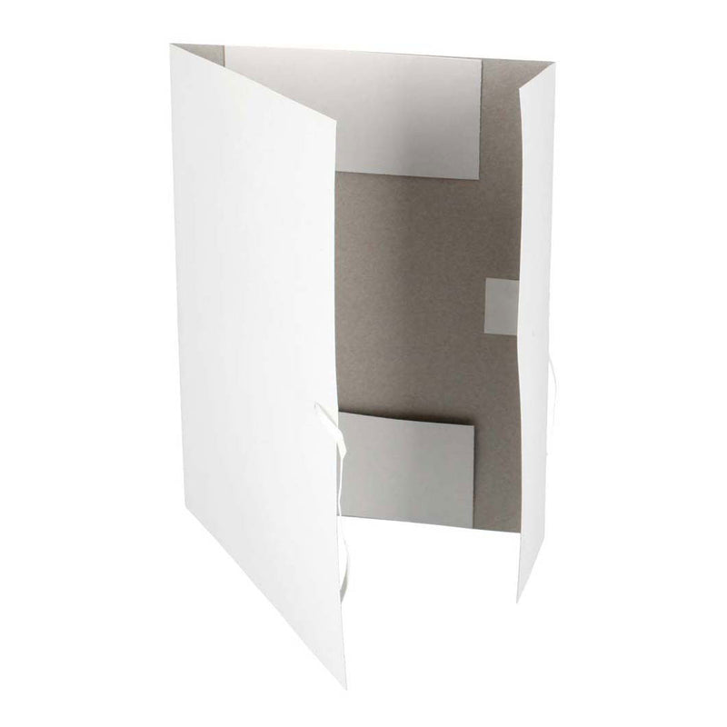 Afbeelding laden in galerijviewer, Witte map met band a4