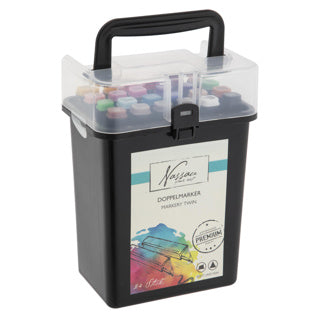 Afbeelding laden in galerijviewer, Duo markers 24 stuks in luxe box