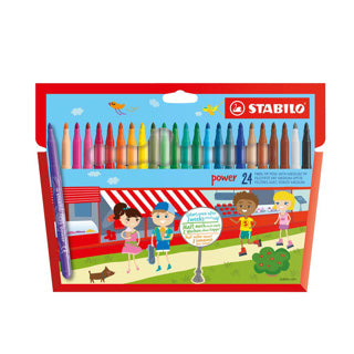 Load image into Gallery viewer, Stabilo viltstiften power stiften 24 stuks | 2 stuks