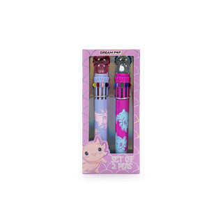 Afbeelding laden in galerijviewer, Dream pop set van 2 multicolor pennen axelot | 6 stuks