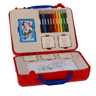 Load image into Gallery viewer, Multiprint paw patrol reis stempel- en kleurkoffer