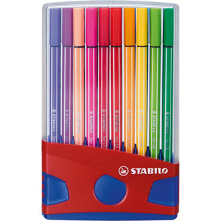 Load image into Gallery viewer, Stabilo pen 68 - viltstift - colorparade - set 20 stuks- rood