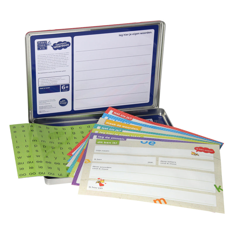 Load image into Gallery viewer, Maan Roos Vis - Magnetische Letterdoos